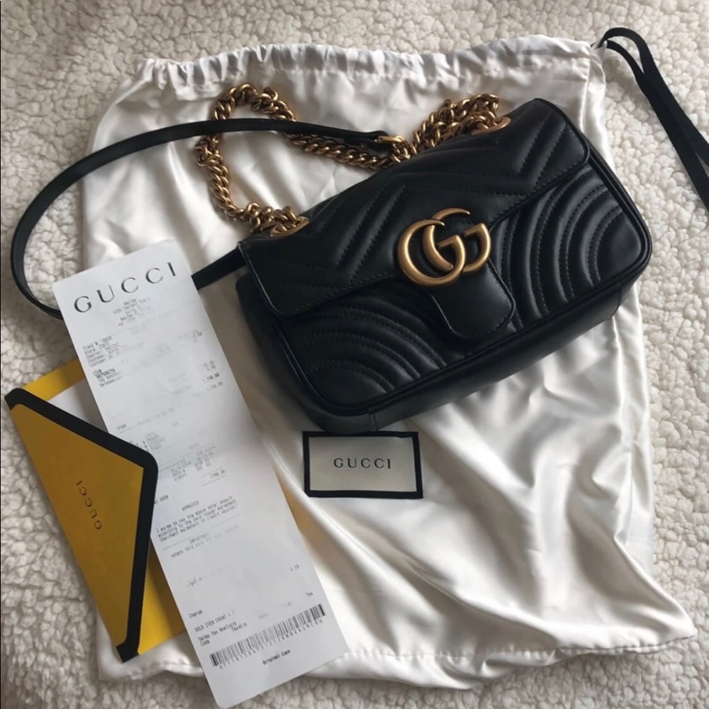 Mini GG Marmont 2.0 Matelassé Leather Shoulder Bag